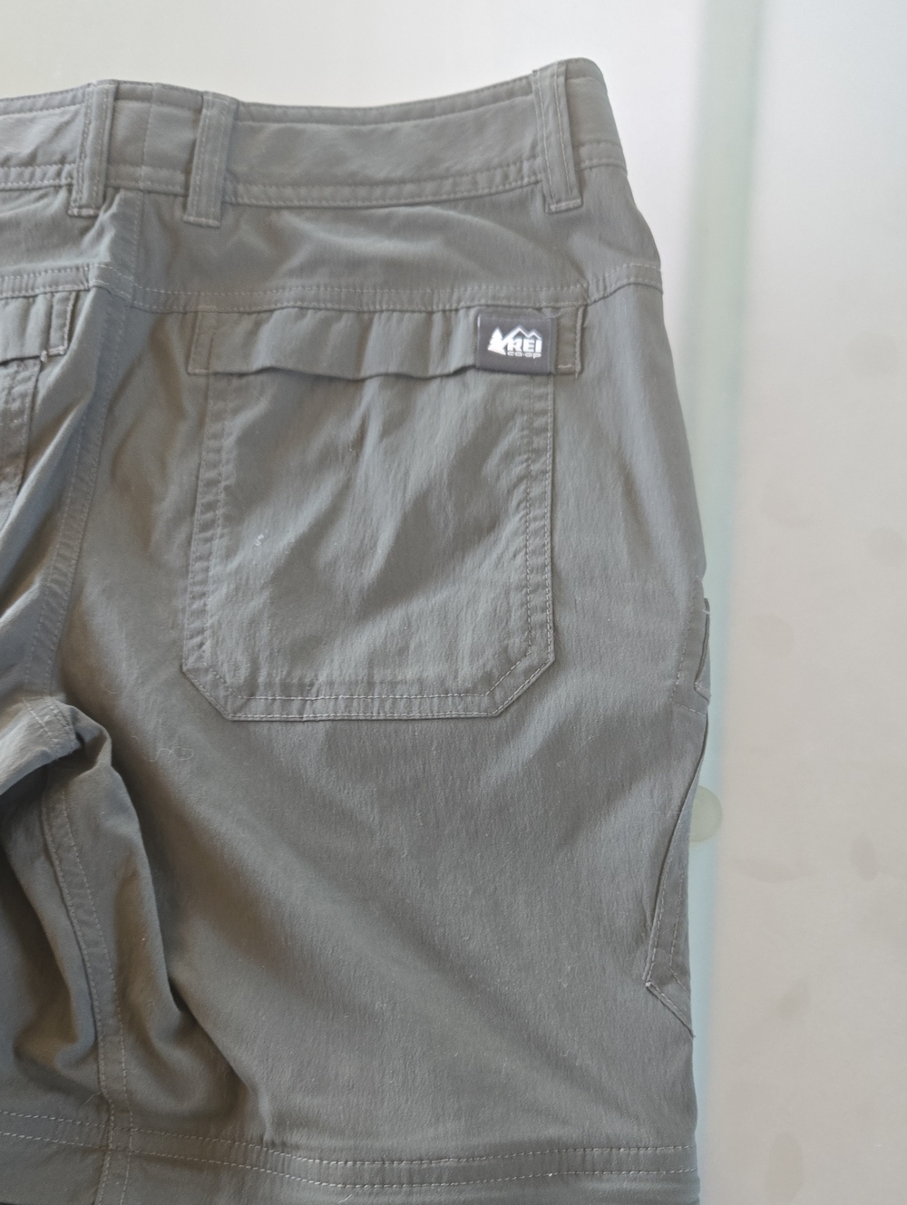 REI Gray Hiking Shorts with Utility Pocket